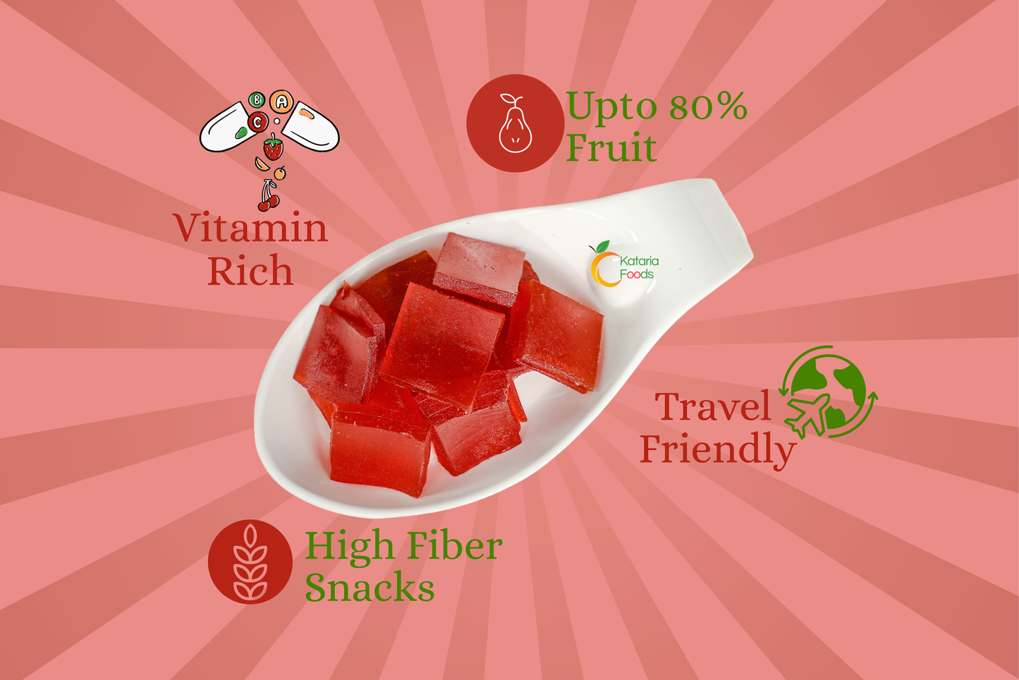 Strawberry Fruit Papad