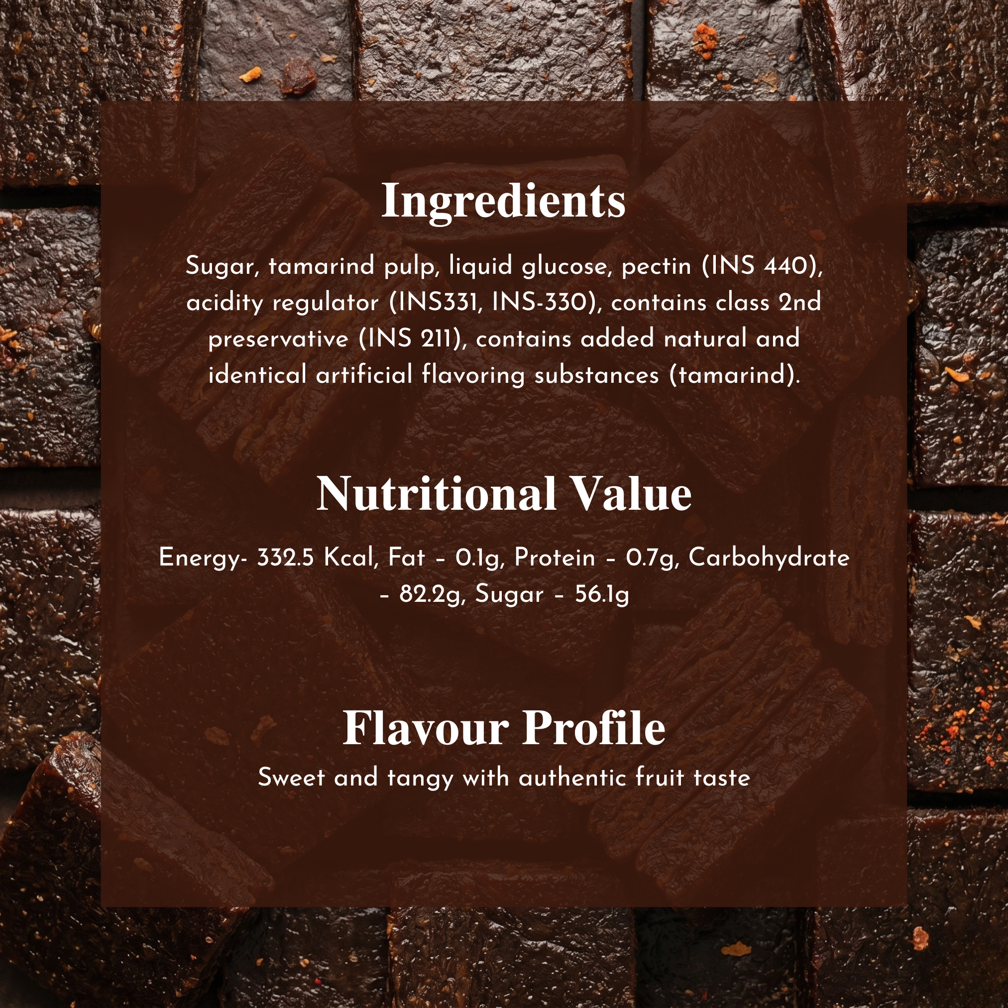 Tamarind Fruit Bar