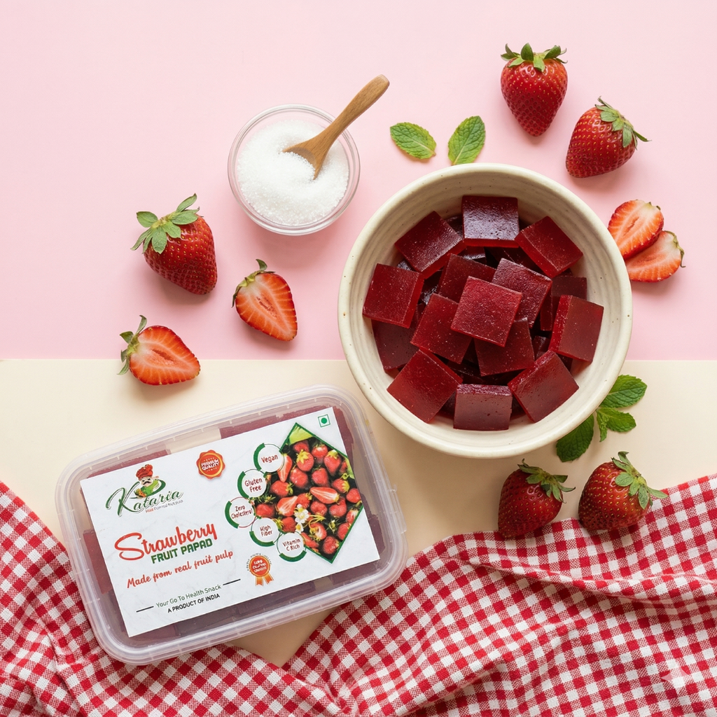 Strawberry Fruit Papad